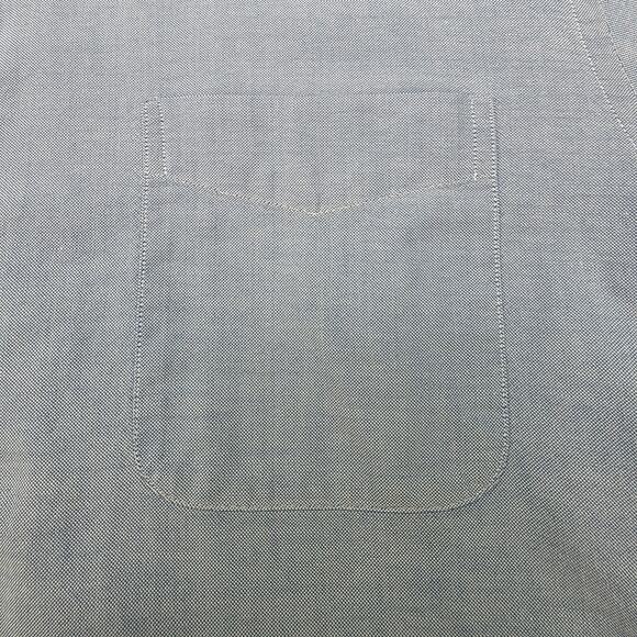 Vintage Lands End Shirt Mens 16 Blue Oxford Cloth Button Down Cotton Long Sleeve - Picture 10 of 16